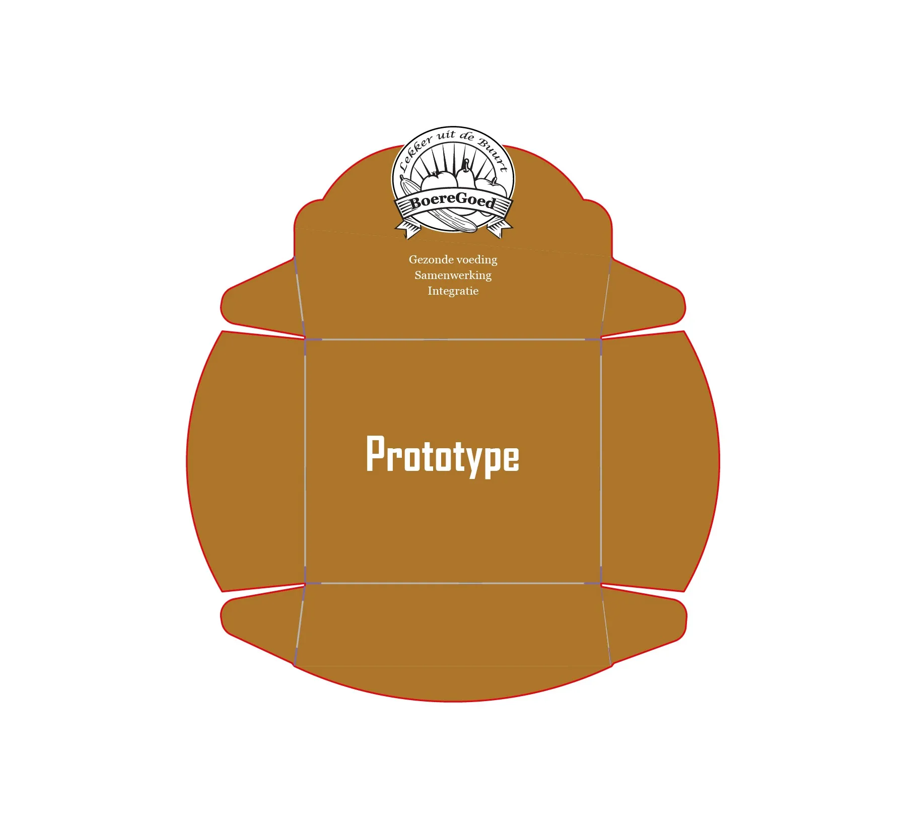 Prototype van de BoereGoed-verpakking