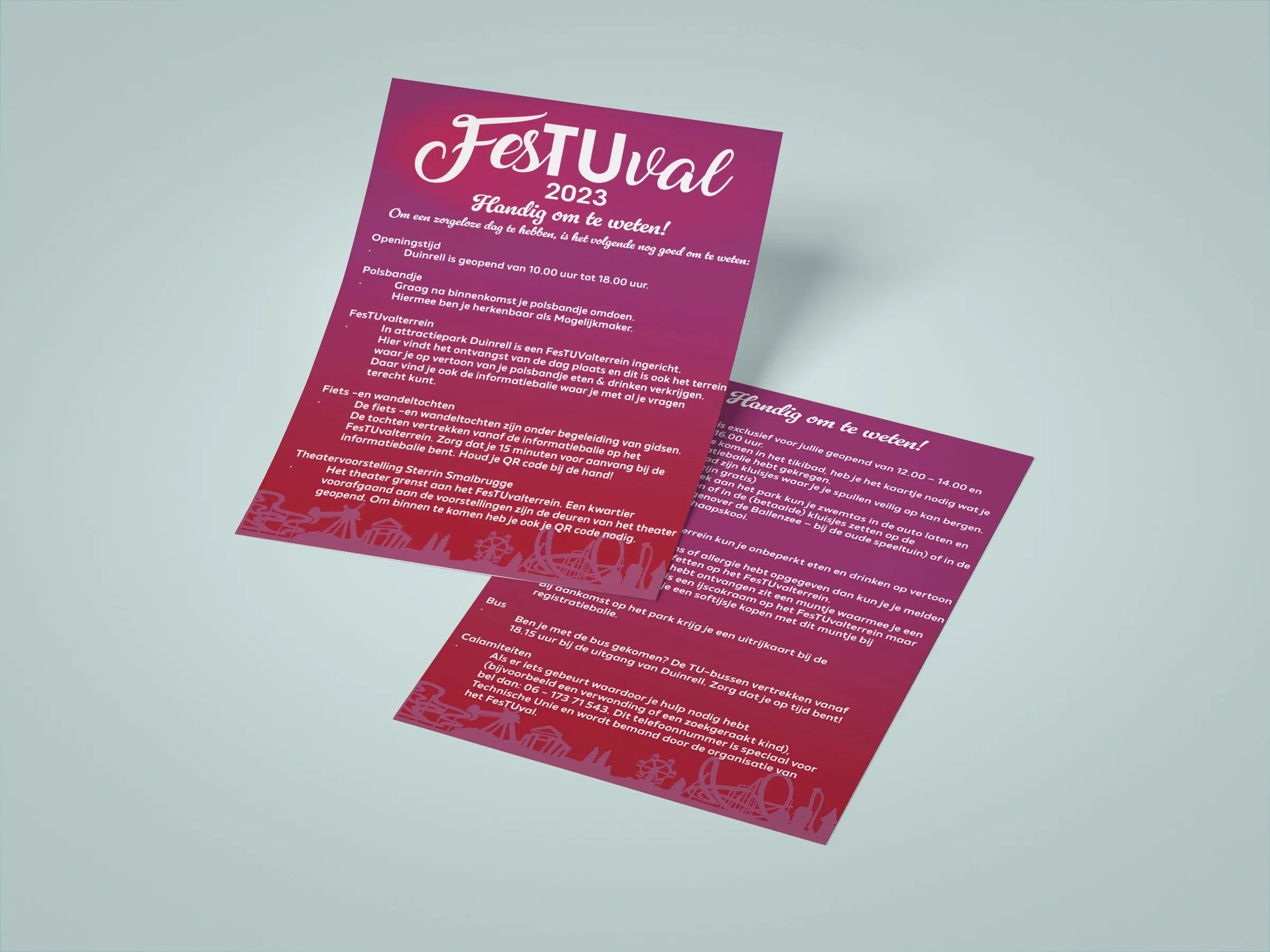 Flyer voor FesTUval 2023