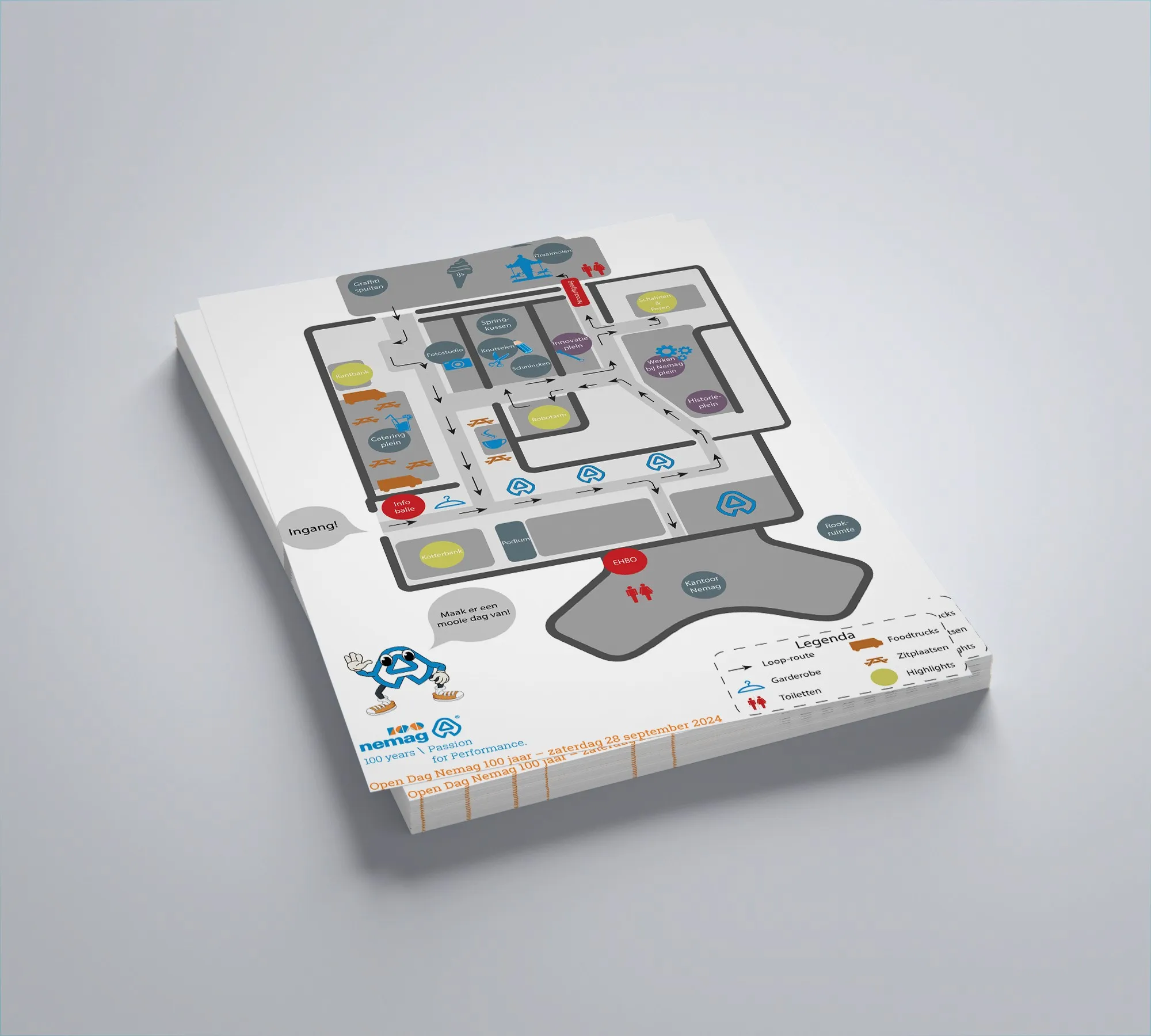 Plattegrond van het Nemag-evenement