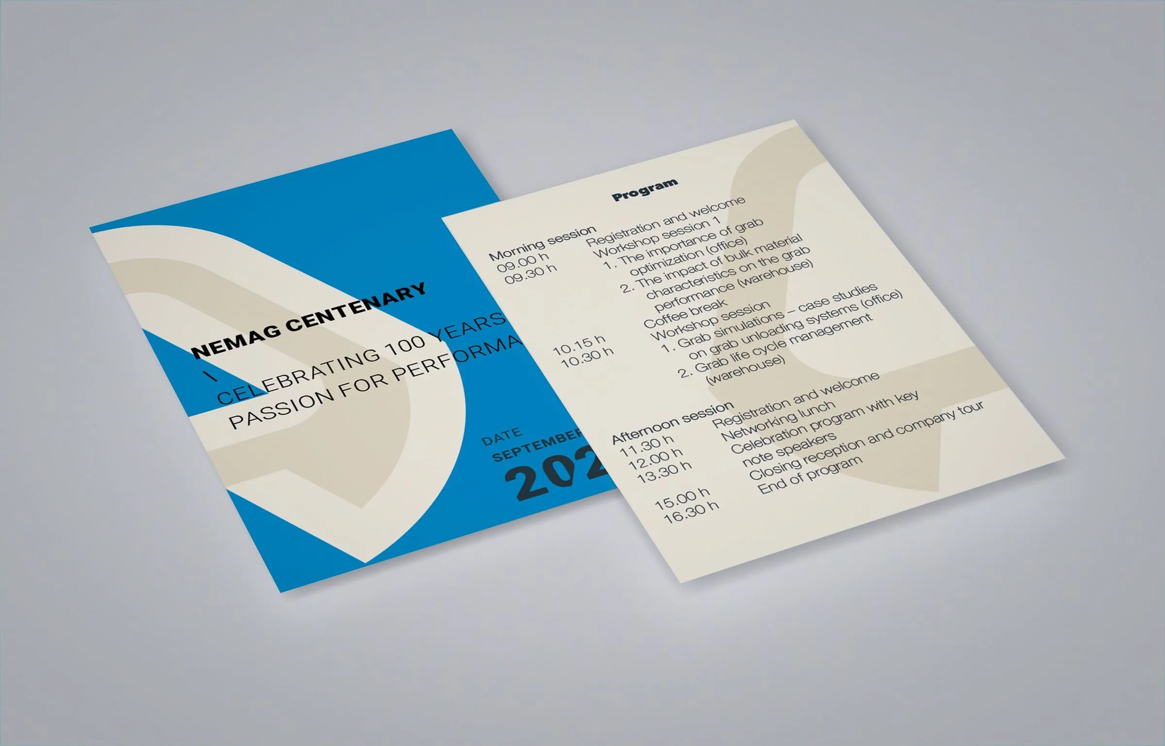 Uitnodiging en programma voor Nemag Centenary